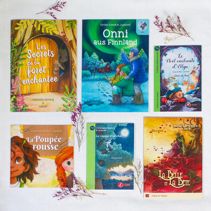 Illustrated books from 2013 to 2024 (not in chronological order)